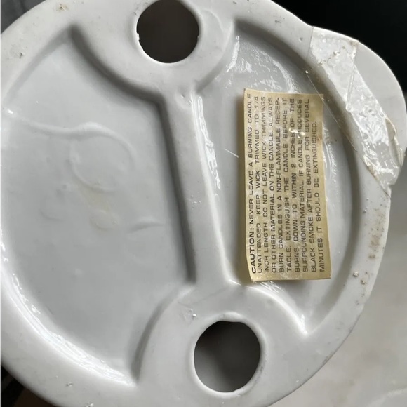 VINTAGE Hummingbird with Flowers Votive Candle Holder Ceramic Centerpiece - Picture 4 of 5